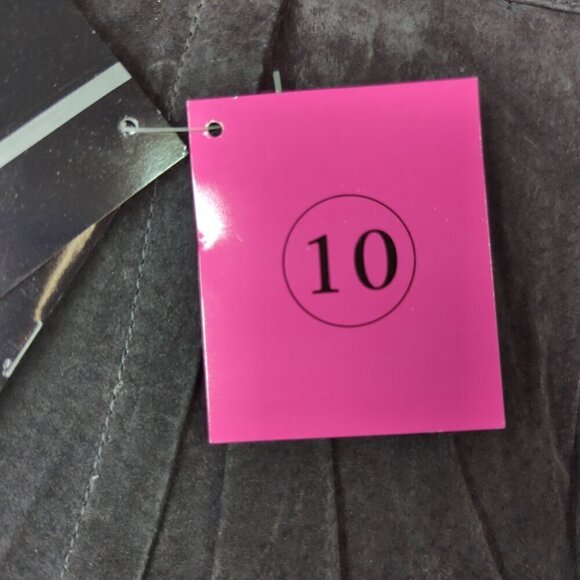 Pelle Vintage Black Suede Leather Skirt, Women's 10 NWT - Picture 7 of 11